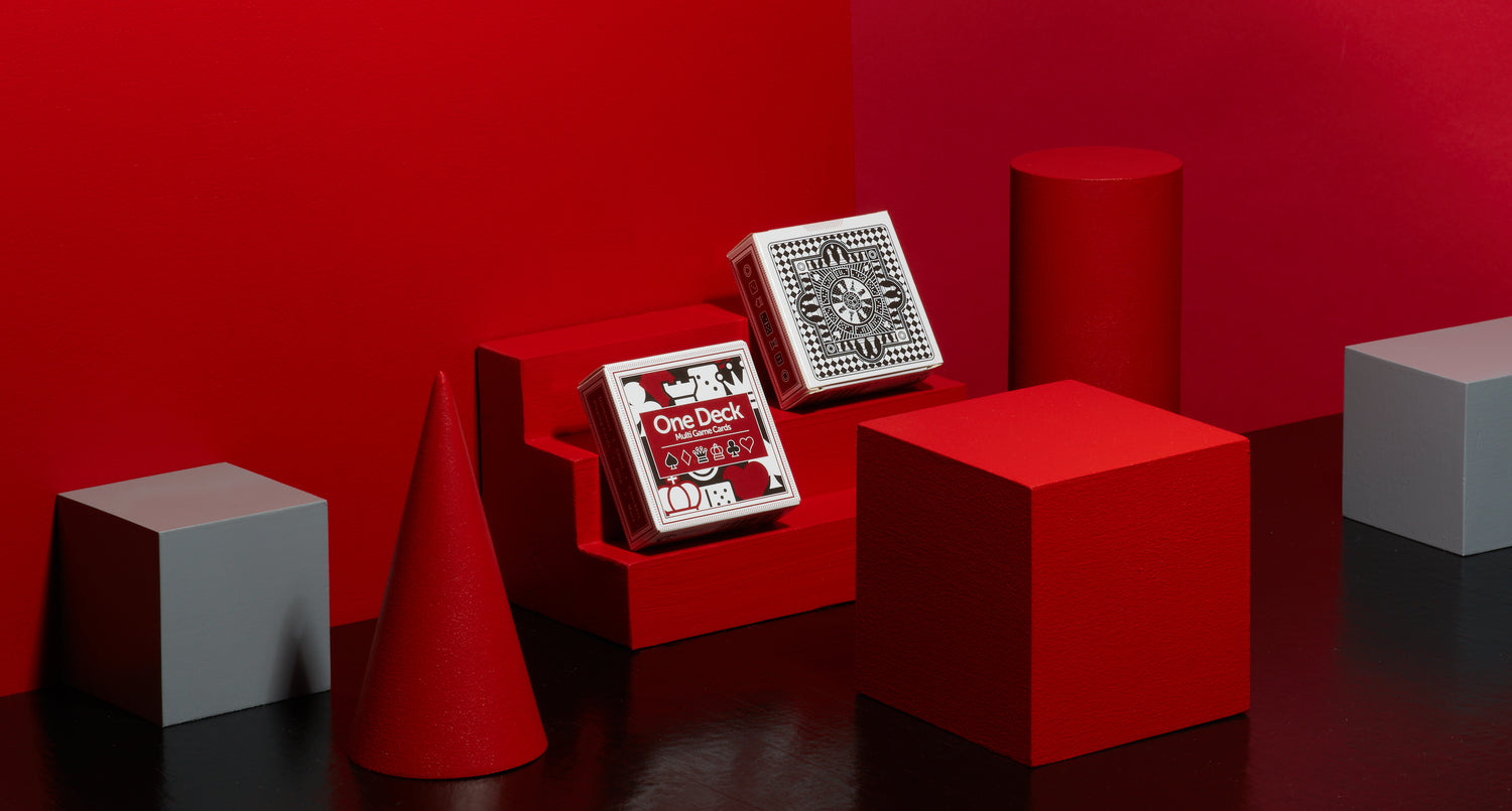 Two decks of One Deck Games Cards playing cards by Cartesian Cards
