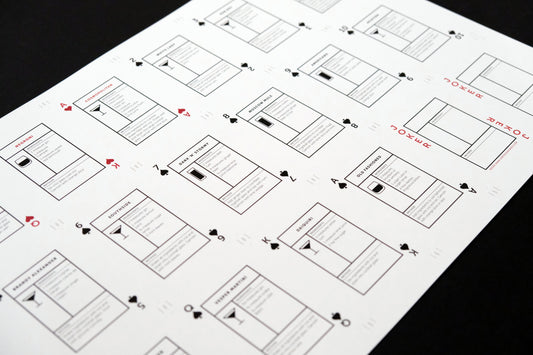Uncut sheets, limited edition - Cocktail Cards
