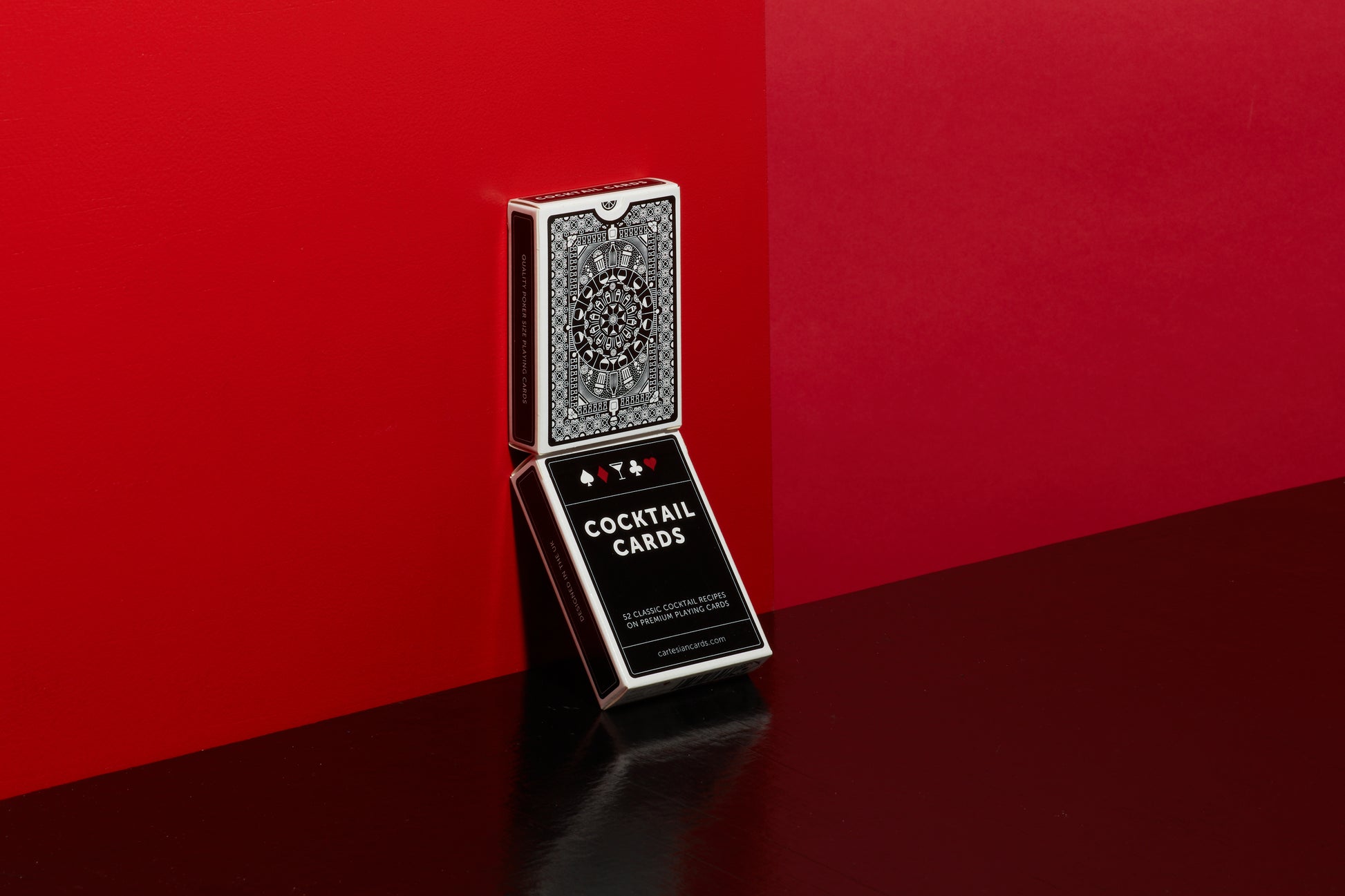 2 decks of Cocktail Cards playing cards by Cartesian Cards