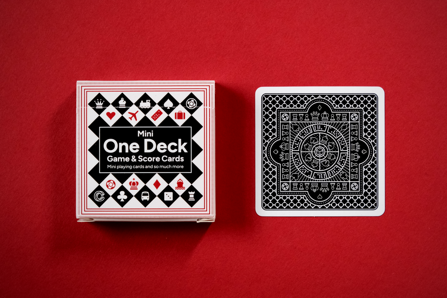 Mini One Deck Game Cards - Black Backs