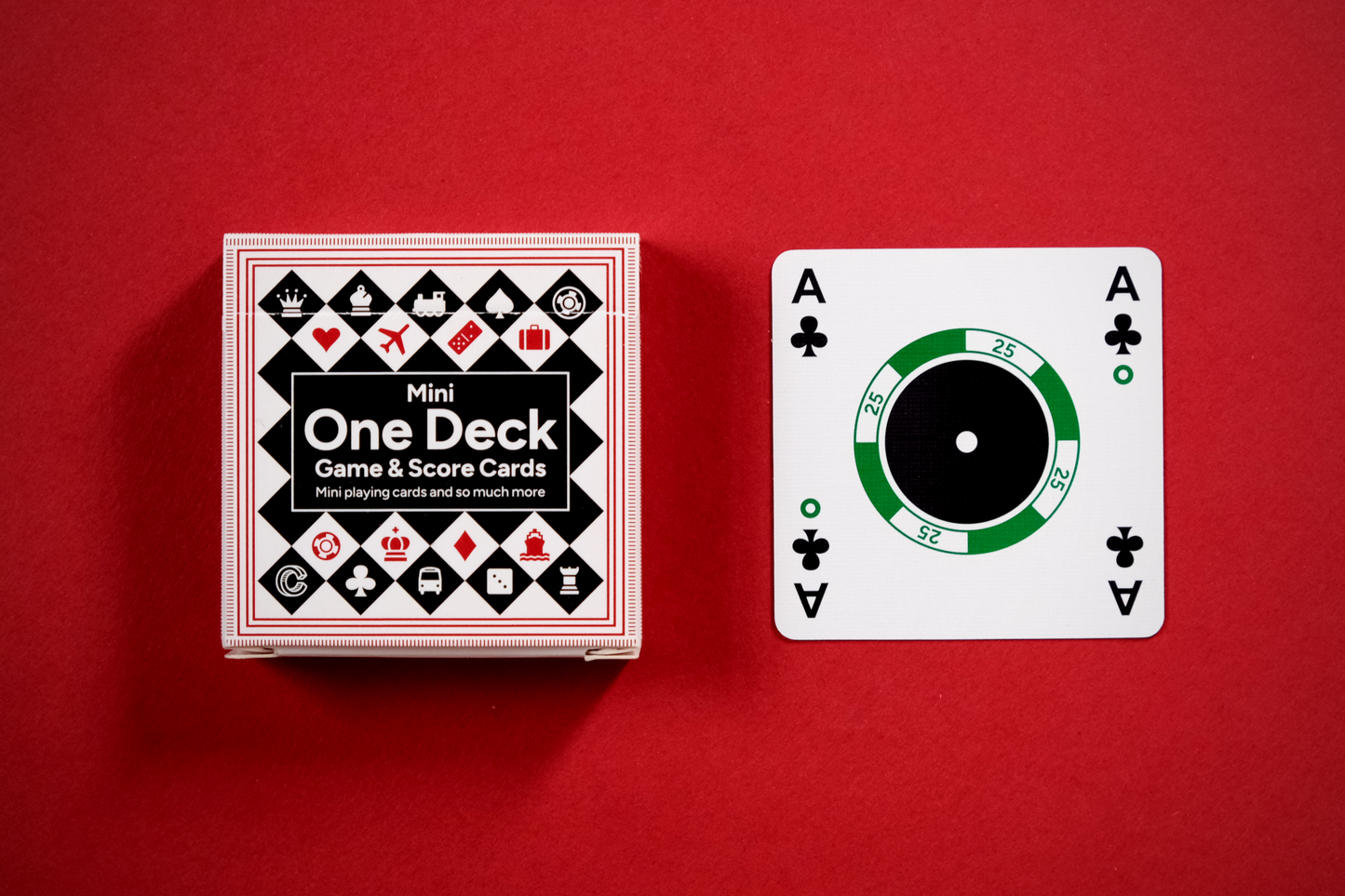 Mini One Deck Game Cards - Black Backs