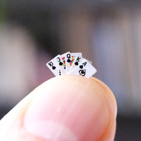 Smallest Playing Cards in the World - museum edition