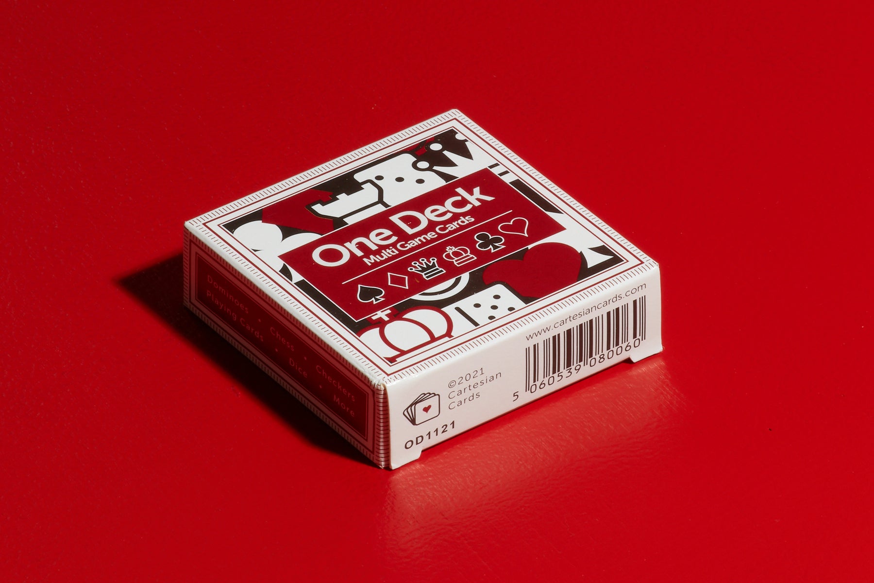 A deck of One Deck Game Cards playing cards by Cartesian Cards